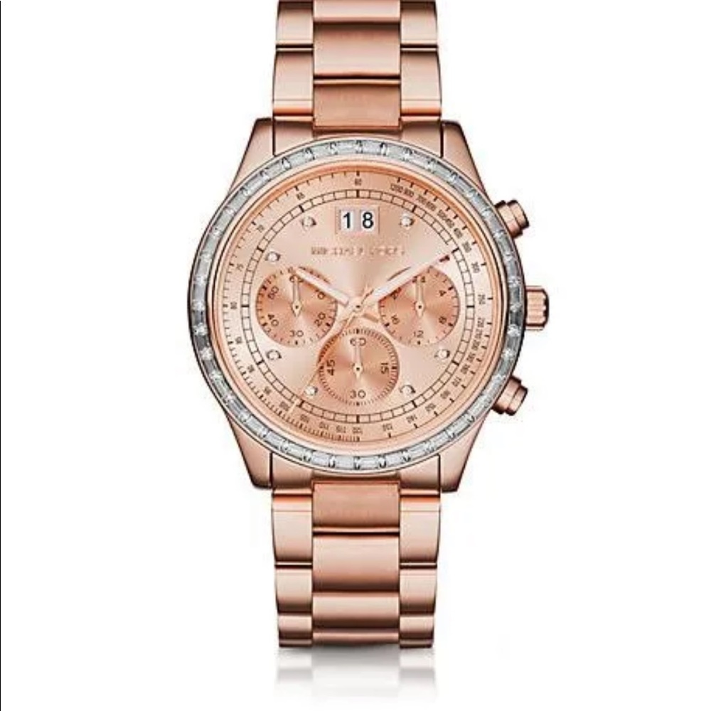 Rose gold watch